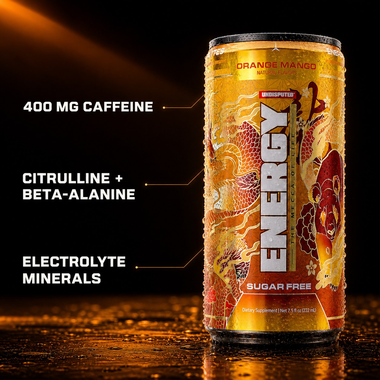 ENERGY Sparkling Pre-Workout 6.5oz: Orange Mango
