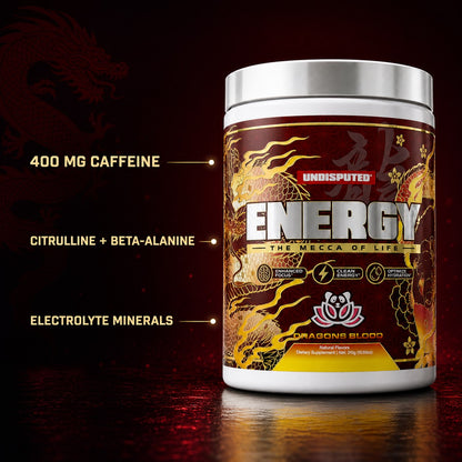 ENERGY High Stim Pre-Workout, Dragon's Blood key benefits panel