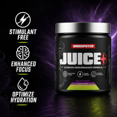 Non Stim Pre-Workout -  SOUR GRAPE key benefits panel