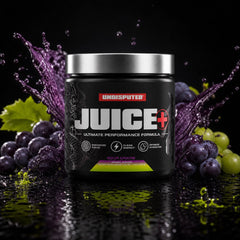 Non Stim Pre-Workout -  SOUR GRAPE no-stim pre-workout with SOUR GRAPE fruit splash on black background