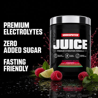 JUICE Electrolytes: Raspberry Mojito key benefits panel