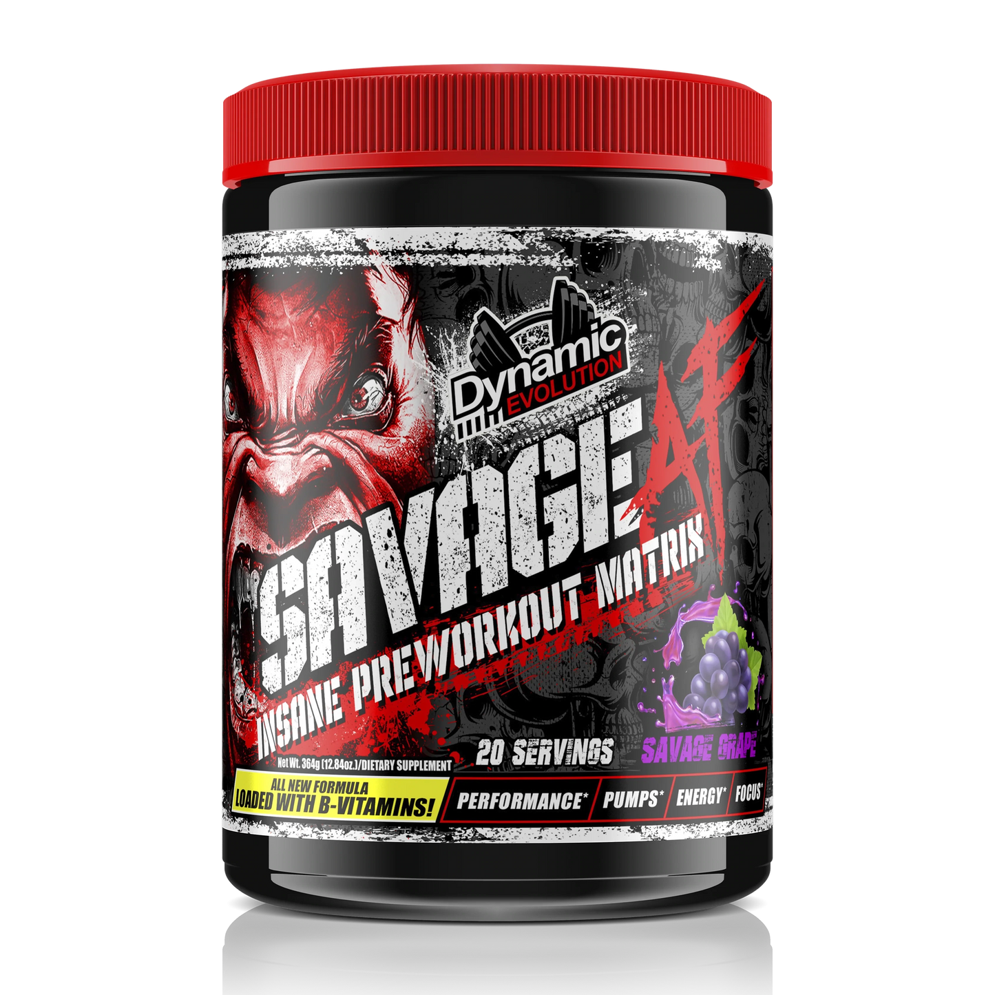 (NEW!) Dynamic Evolution Savage AF 2.0 Pre-Workout