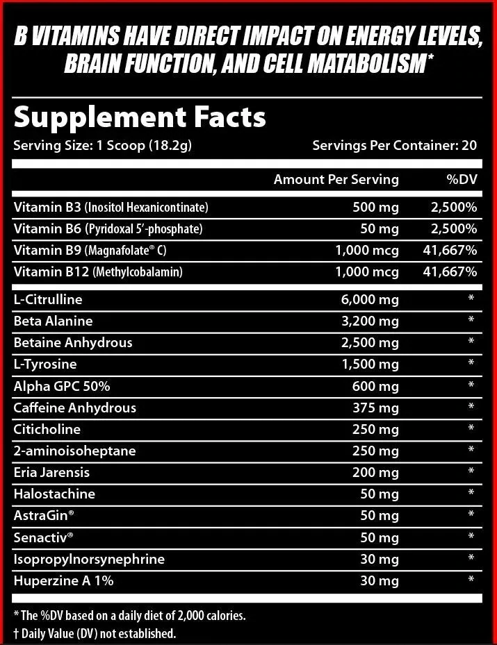 (NEW!) Dynamic Evolution Savage AF 2.0 Pre-Workout