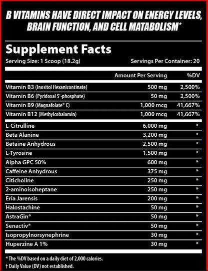 (NEW!) Dynamic Evolution Savage AF 2.0 Pre-Workout