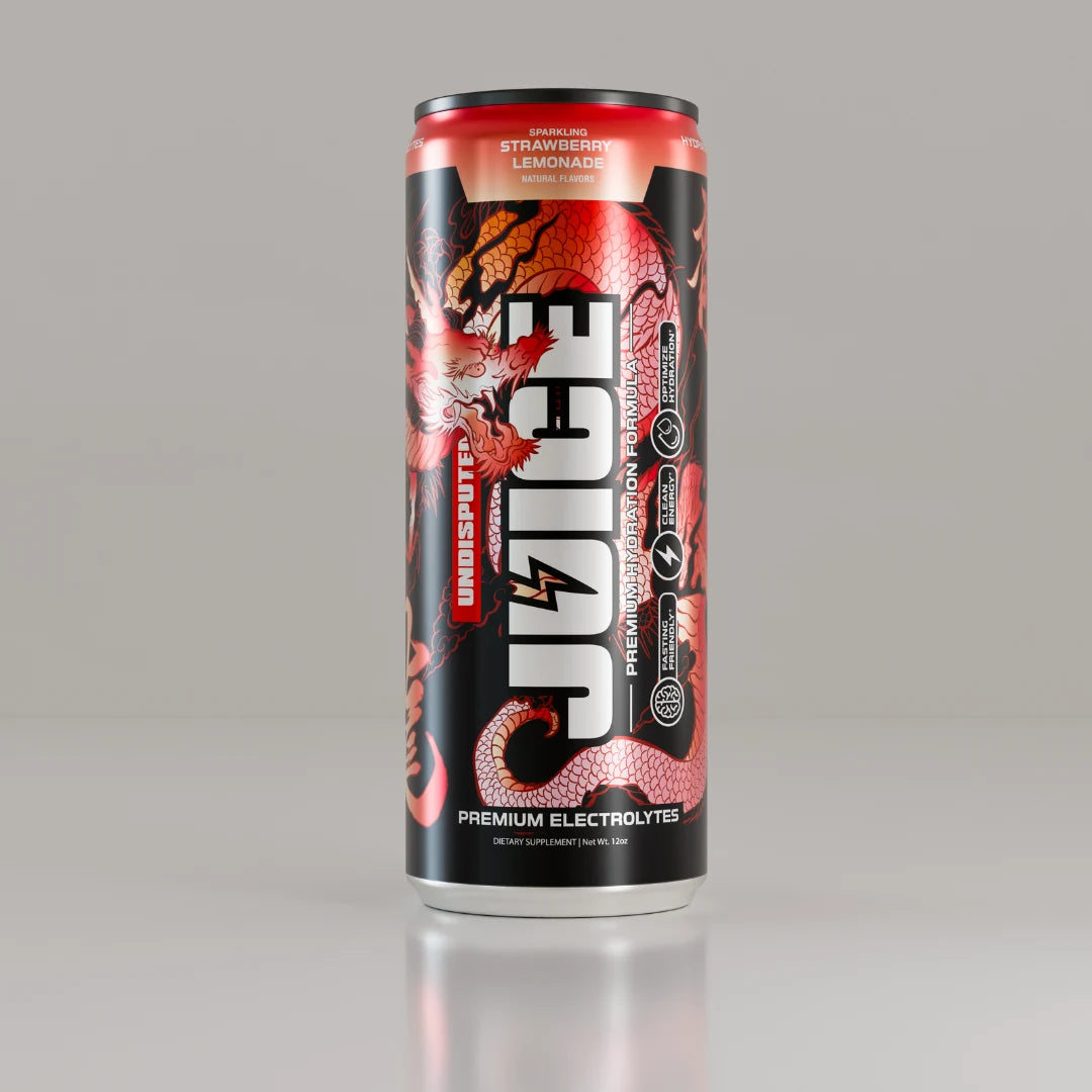 JUICE Sparkling Electrolytes Strawberry Lemonade can